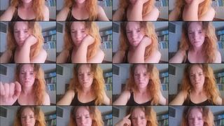 PrettyVoron webcam show 2020-08-07 10-40-33 Redhead sex chat whore in black blouse is enjoying online webcam porn chat for money