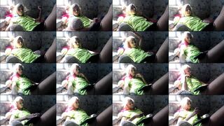 Alexa-Sweet2 webcam show 2020-08-17 09-52-52 Charming blonde in sexy green dress is lying on the bed and enjoying webcam sex chat