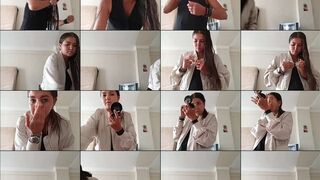 KaterinaManda webcam show 2020-08-15 10-29-49 Cam porn chick is having online sex chat and posing in hot black underwear on webcam