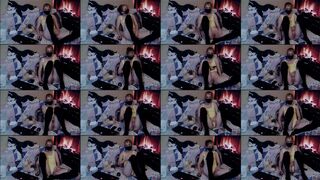 Kusaqo webcam show 2020-08-23 22-16-20 Young cam porn babe in yellow bodysuit and black stockings is hotly posing on webcam