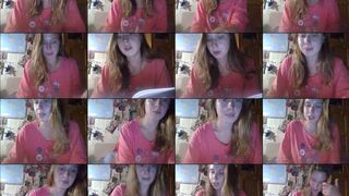 larusaloca webcam show 2020-08-14 21-56-32 Ginger young sex chat babe is having online webcam porn chat and posing in pink t-shirt