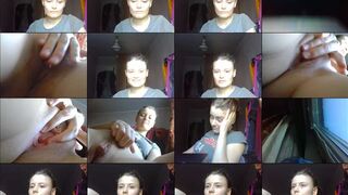 orange girl1 webcam show 2020-08-23 16-58-22 Amateur online sex chat babe is flirting on webcam and stroking shaved pussy