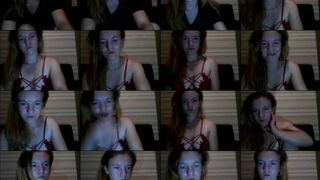 PrettyVoron webcam show 2020-08-20 22-11-09 Ginger cam sex girl in exciting red lace bra is hotly posing on webcam for money