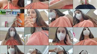 SweetButtocks webcam show 2020-08-22 17-01-57 Adorable online porn brunette in sexy blouse is enjoying online webcam sex chat outdoors
