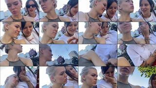 TreshGirls webcam show 2020-08-23 15-39-18 Slutty online porn lesbian chicks are having webcam sex chat and posing outdoors