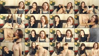 VienaNelsa webcam show 2020-08-17 15-01-10 Ginger online lesbian girl is undressing and fondling with brunette girlfriend on webcam