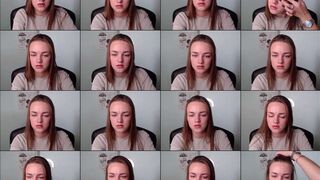 AmandaLova webcam show 2020-11-09 18-28-59 Sexy redhead online porn chick in cute blouse is having webcam sex chat for money