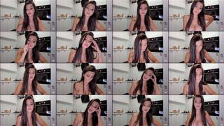 AmberClyde webcam show 2020-11-09 08-33-13 Pretty young cam sex model is having webcam porn chat in kitchen and showing huge tits