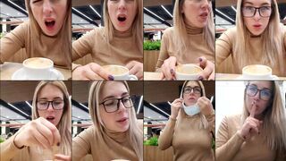 AmeliaSeen webcam show 2020-11-13 04-26-29 Beautiful blonde slut is shoving remote vibrator in pussy and enjoying webcam sex chat at cafe