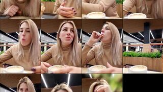 AmeliaSeen webcam show 2020-11-17 03-25-55 Blonde cam porn slut with vibrator in cunt is enjoying webcam sex chat at public place and stroking boobs