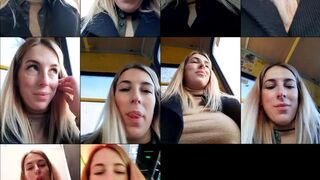 AmeliaSeen webcam show 2020-11-19 01-39-26 Blonde cam porn slut with vibrator in cunt is enjoying webcam sex chat at public place and stroking boobs