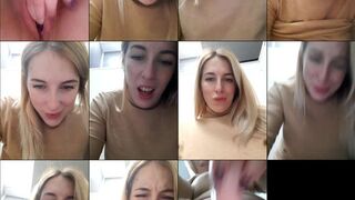 AmeliaSeen webcam show 2020-11-19 08-14-33 Sexy hot blonde cam girl with glasses is enjoying pussy masturbation on webcam with two vibrators