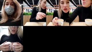 AmeliaSeen webcam show 2020-11-19 22-46-09 Sexy hot blonde cam girl with glasses is enjoying pussy masturbation on webcam at cafe