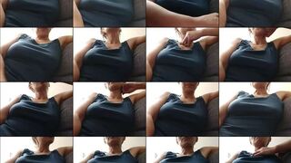 Amelie7 webcam show 2020-11-14 08-34-06 Busty cam porn brunette milf is fingering pussy and stroking big juicy boobs in front of the webcam