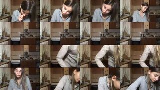 Arriell webcam show 2020-11-13 04-08-58 Slender skinny brunette is enjoying online webcam sex chat and showing boobies