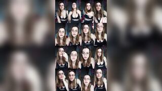 Lenli xxx webcam show 2020-07-05 14-39-56 Beauty online sex chat babe in sexy black top is excitingly flashing boobies on webcam