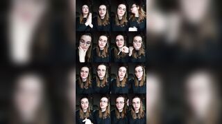 Lenli xxx webcam show 2020-07-10 23-17-28 Burning sexy cam porn slut with glasses is having webcam sex chat wearing black dress