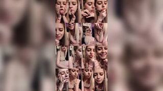 Monikag webcam show 2020-04-01 23-46-51 Passionate blonde girl is having webcam sex chat and showing pussy