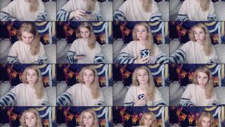 BellaTime webcam show 2020-11-03 19-03-15 Cute teen blonde girl in sexy blouse is flirting and posing on webcam for money