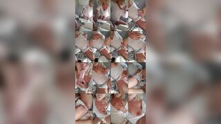 nadia blonde webcam show 2020-04-07 07-58-32 Curly blonde slut in white bodysuit is hotly posing on webcam and sucking dildo