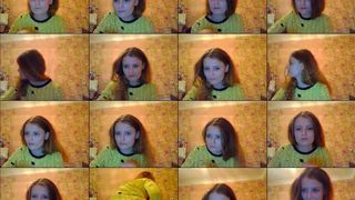 Orange girl1 webcam show 2020-07-09 22-13-30 Slender chick is bending over and showing bubble butt to the webcam