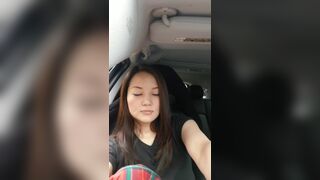 scarlett888x webcam show 2020-04-05 22-32-55 Charming sexy Asian slut is having online webcam sex chat in the car while driving
