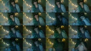 soulstrippe1 webcam show 2020-04-09 01-41-57 Green haired buxom cam porn chick with mask is posing in hot black lace underwear