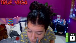 true vega webcam show 2020-06-30 16-12-07 Sexy young brunette is excitingly undressing and posing to the webcam for money