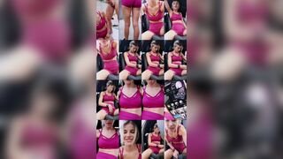 Bunny vic webcam show 2020-07-17 19-03-23 Beautiful blonde is excitingly posing to the webcam in pink sport underwear