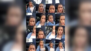 Kirstievegas webcam show 2020-07-19 07-09-33 Beautiful girl is hotly posing to the webcam in the car and showing boobs