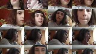 Kotik19pochka webcam show 2020-07-23 15-11-16 Adorable young brunette girl in white t-shirt is enjoying hot webcam sex chat